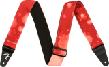 Fender Tie Dye Acid Wash Strap, Red, 2" no