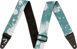 Fender Tie Dye Acid Wash Strap, Teal, 2"