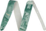 Fender Tie Dye Leather Strap, Sage Green, 2"