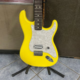 Used 2023 Fender Limited Edition Tom DeLonge Stratocaster, Rosewood Fingerboard, Graffiti Yellow