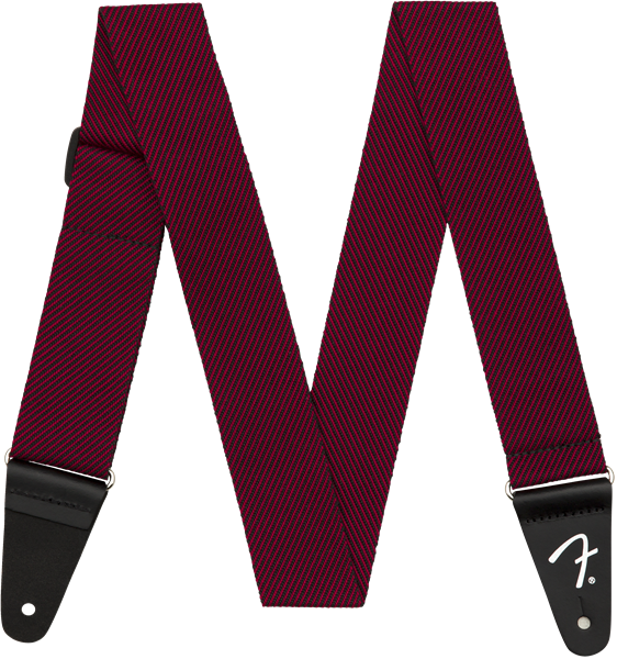Fender Modern Tweed Strap, Black/Red 2"