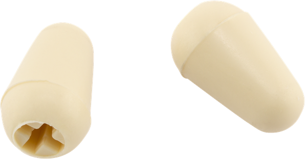 Fender  Road Worn Stratocaster Switch Tip, Aged White (2)