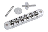 AllParts CHROME Gotoh tunematic, with hardware, 2-1/16" string spacing, 2-29/32" post spacing.