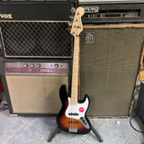 Squier Affinity Series Jazz Bass, Maple Fingerboard, White Pickguard, 3-Color Sunburst