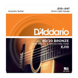 D'Addario Phosphor Bronze Acoustic Guitar Strings