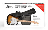 Squier Sonic Stratocaster Pack, Maple Fingerboard, 2-Color Sunburst