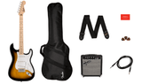 Squier Sonic Stratocaster Pack, Maple Fingerboard, 2-Color Sunburst