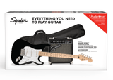 Squier Sonic Stratocaster Pack, Maple Fingerboard, Black