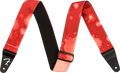 Fender Tie Dye Acid Wash Strap, Red, 2