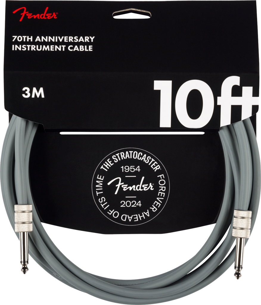 Fender  Anniversary Instrument Cable, Gray, 10FT