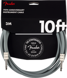 Fender  Anniversary Instrument Cable, Gray, 10FT