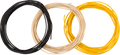 Fender Pure Vintage Cloth Wire, 22 AWG, Black, White, Yellow, 15'