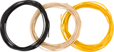Fender Pure Vintage Cloth Wire, 22 AWG, Black, White, Yellow, 15'