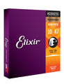 Elixir Extra Light Acoustic Phosphor Bronze With Nanoweb Coating ( .010 - .047)