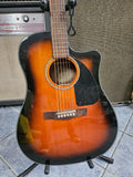 Used Fender CD-60 dreadnought cutaway with hard case