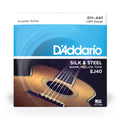 D'Addario EJ40 Silk & Steel Folk Guitar Strings, 11-47