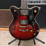 Gretsch G2655 Streamliner Center Block Jr. Double-Cut with V-Stoptail, Claret Burst