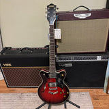 Gretsch G2655 Streamliner Center Block Jr. Double-Cut with V-Stoptail, Claret Burst