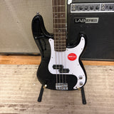 Squier Sonic Precision Bass, Laurel Fingerboard, White Pickguard, Black
