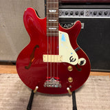 Used 2021 Epiphone Jack Casady Signature Bass, Sparkling Burgundy