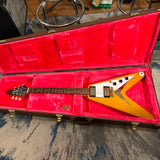 Used Limited Edition Epiphone 1958 Korina Flying V with Original Hard shell Case