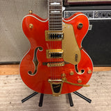 Used 2022 Gretsch G5422TG Orange Hollow Body Electric Guitar