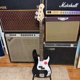 Squier Sonic Precision Bass, Laurel Fingerboard, White Pickguard, Black