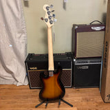 Squier Affinity Series Jazz Bass V, Laurel Fingerboard, Black Pickguard, 3-Color Sunburst