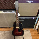 Jim Dandy Parlor, Walnut Fingerboard, Black Pickguard, Deep Cherry Burst