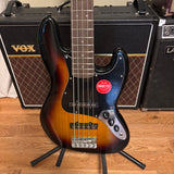 Squier Affinity Series Jazz Bass V, Laurel Fingerboard, Black Pickguard, 3-Color Sunburst