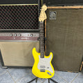 Used 2023 Fender Limited Edition Tom DeLonge Stratocaster, Rosewood Fingerboard, Graffiti Yellow