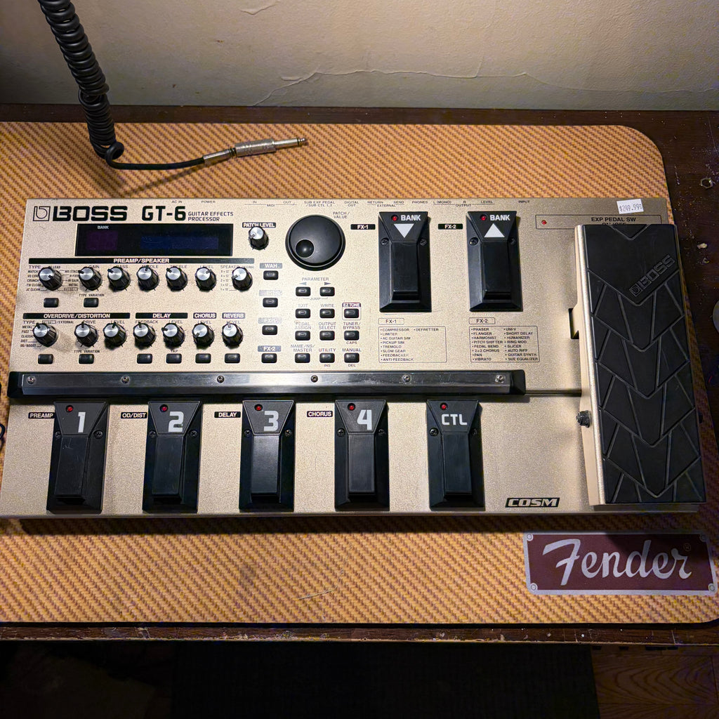 Used Boss GT-6 Multi Effects Processor
