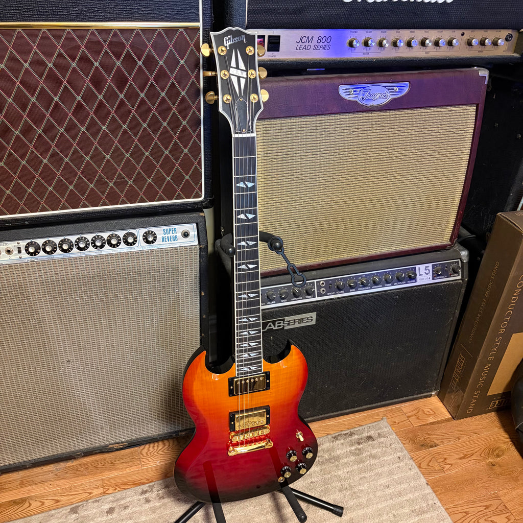 Used 2000 Gibson SG Supreme Electric Guitar - Lava Burst