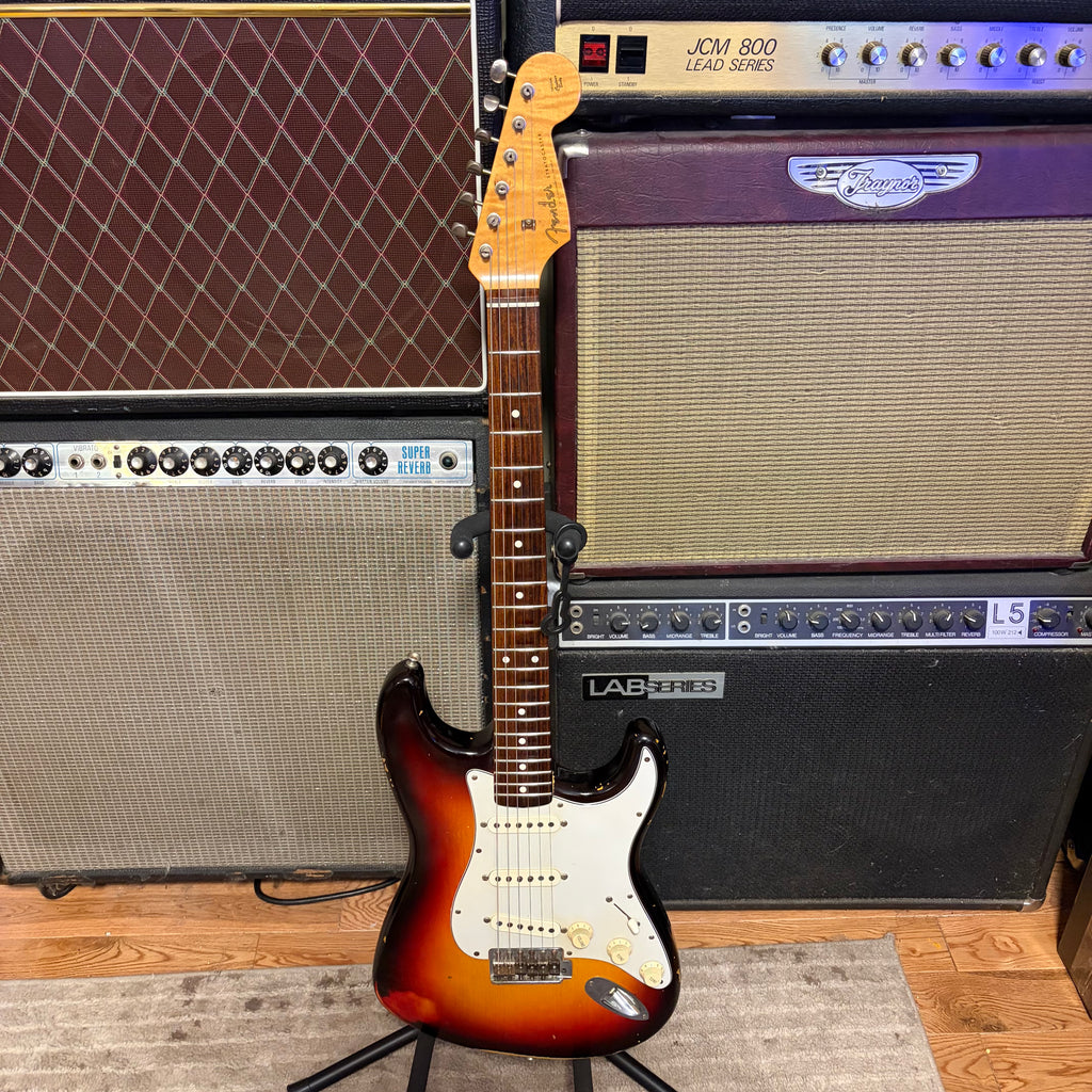 1997 Fender Custom Shop "John Page" 1960 Stratocaster Relic, 3 Tone Sunburst.