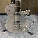 Gretsch G5230T Electromatic Sparkle Jet FT Single-Cut with Bigsby, Silver Sparkle