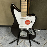 Squier Affinity Series Jaguar, Maple Fingerboard, White Pickguard, Mystic Metallic Brown