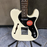 Squier Affinity Series Telecaster Thinline, Laurel Fingerboard, Black Pickguard, Olympic White