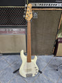 Used Ernie Ball Music Man StingRay 5 String Fretless White Bass