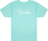 Fender Spaghetti Logo T-Shirt, Daphne Blue
